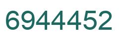 Número 6944452 imagen verde