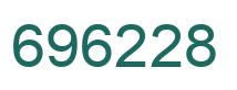 Number 696228 green image