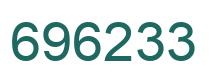 Number 696233 green image