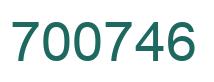 Número 700746 imagen verde