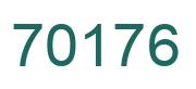 Número 70176 imagen verde