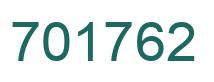Número 701762 imagen verde