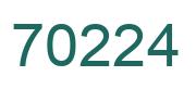 Número 70224 imagen verde