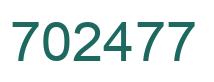 Number 702477 green image