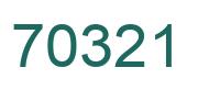 Number 70321 green image