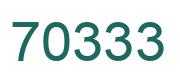 Number 70333 green image