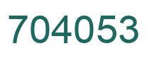 Número 704053 imagen verde
