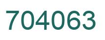 Número 704063 imagen verde