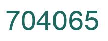 Número 704065 imagen verde