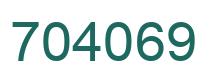Número 704069 imagen verde
