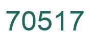 Number 70517 green image