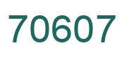 Number 70607 green image
