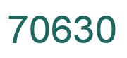 Number 70630 green image