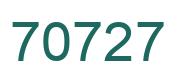 Number 70727 green image
