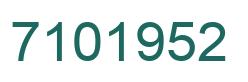 Número 7101952 imagen verde