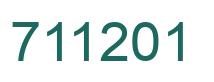 Número 711201 imagen verde