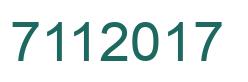 Número 7112017 imagen verde