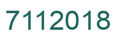 Número 7112018 imagen verde
