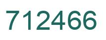 Number 712466 green image