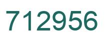 Número 712956 imagen verde