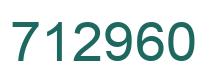 Number 712960 green image
