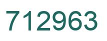 Number 712963 green image