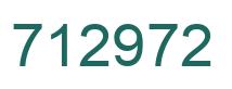Number 712972 green image