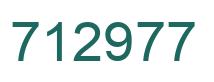 Número 712977 imagen verde