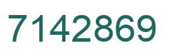 Número 7142869 imagen verde