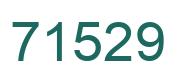 Number 71529 green image