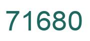 Number 71680 green image