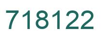 Número 718122 imagen verde