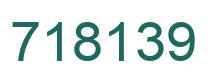 Número 718139 imagen verde