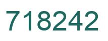 Number 718242 green image