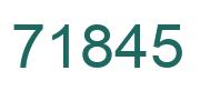 Number 71845 green image