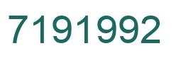 Number 7191992 green image