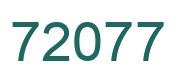 Number 72077 green image
