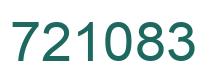 Number 721083 green image