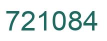 Number 721084 green image
