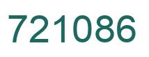 Number 721086 green image