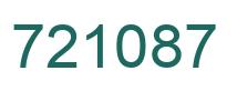 Number 721087 green image