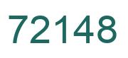 Number 72148 green image