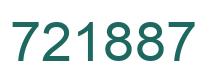 Number 721887 green image