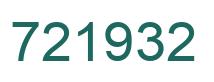 Number 721932 green image