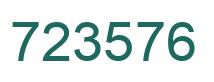 Número 723576 imagen verde