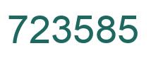 Número 723585 imagen verde