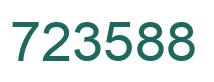 Number 723588 green image