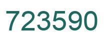 Number 723590 green image