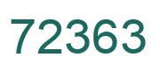 Number 72363 green image