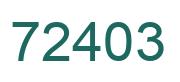 Número 72403 imagen verde